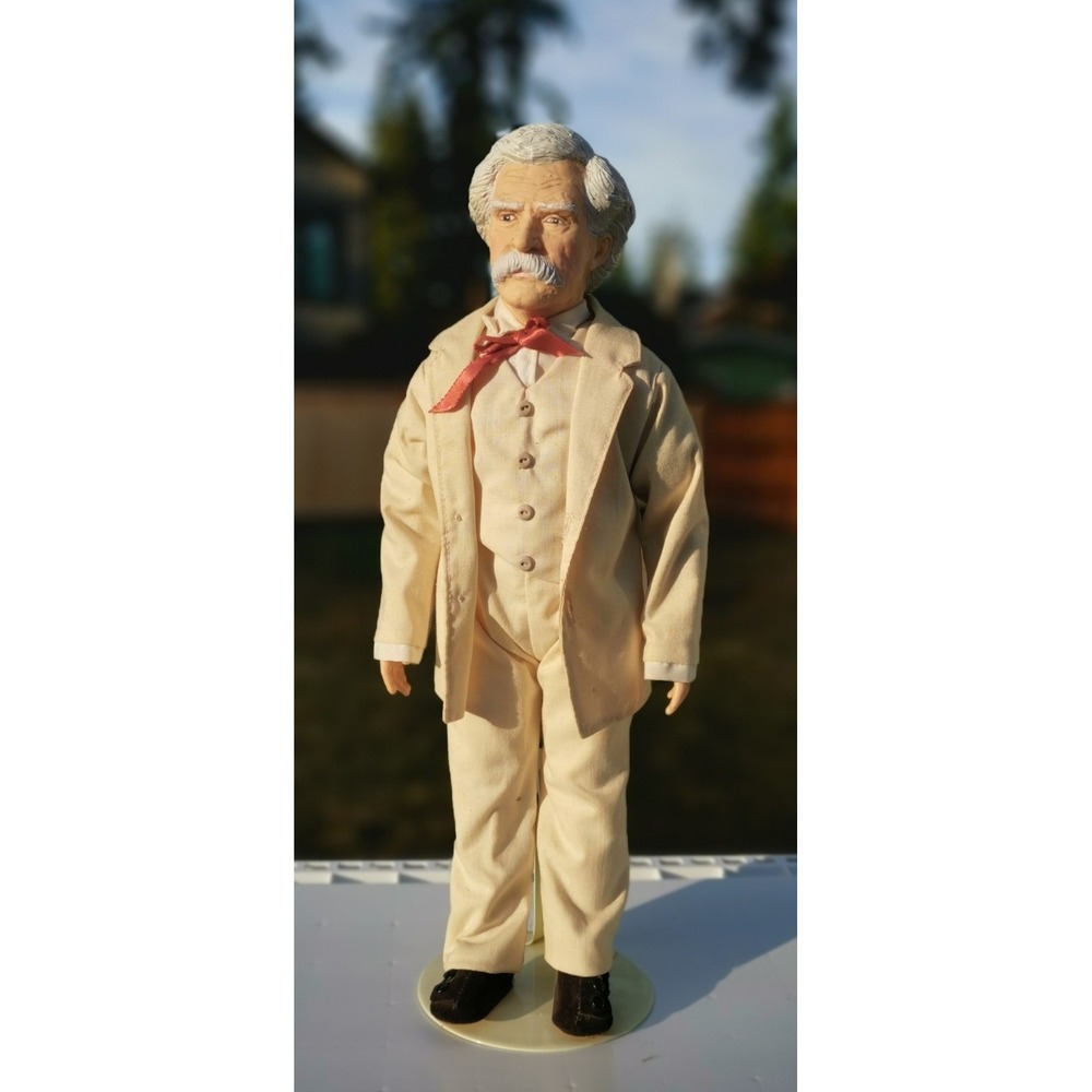 Vintage Effanbee Mark Twain Doll Great Moments in History 15.5" 1983